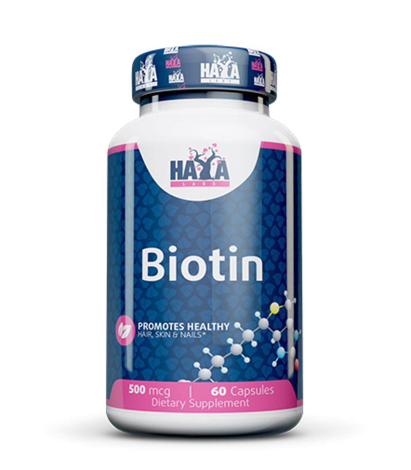 Haya Labs - Biotin 500mcg / 60 caps